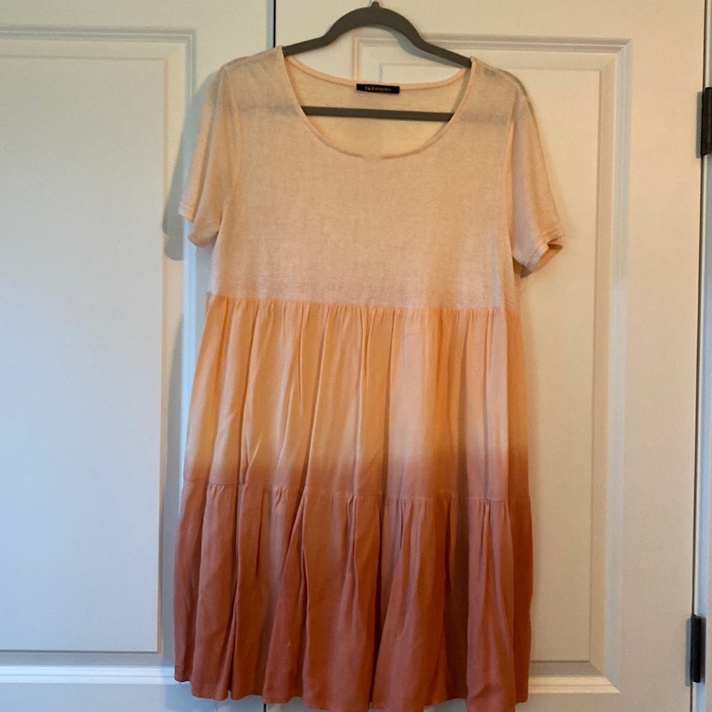 Tie dye tunic length top or short dress